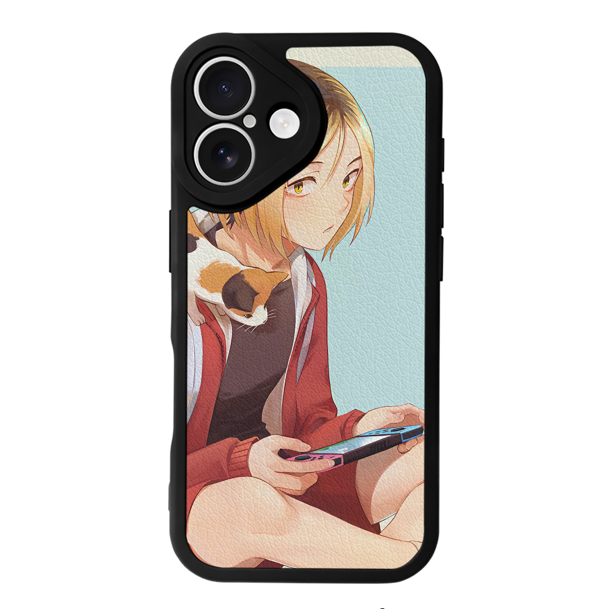 （画像用） ハイキュー!! Haikyu!! 【iPhone 16シリーズ対応】シリコンスマホケース（レザー調） 材質：シリコン